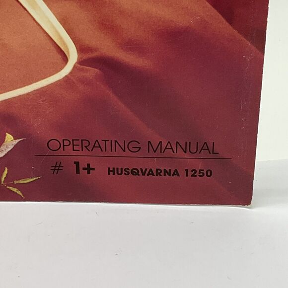 Husqvarna Viking 1250 Sewing Embroidery Machine 1+ Operating Manual •1995 User's - Picture 2 of 8